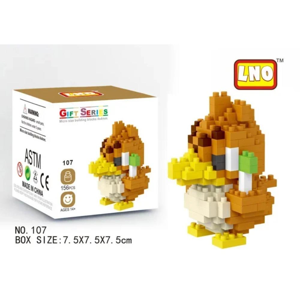 Kawaii LNO Pokemon Micro Building Blocks Snorlax Blastoise Gengar Charmander Bulbasaur Pikachu Mini Brick Figures For Kids Toys