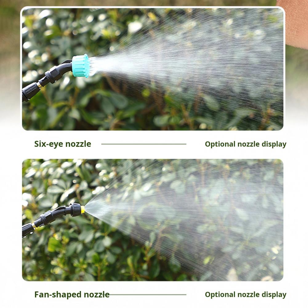 8l Sprühflasche 5l Gartensprühgerät Elektrisches Sprühgerät Set mit 3 Düsen zum Bewässern Düngen Unkrautvernichter Batterie für Rasen