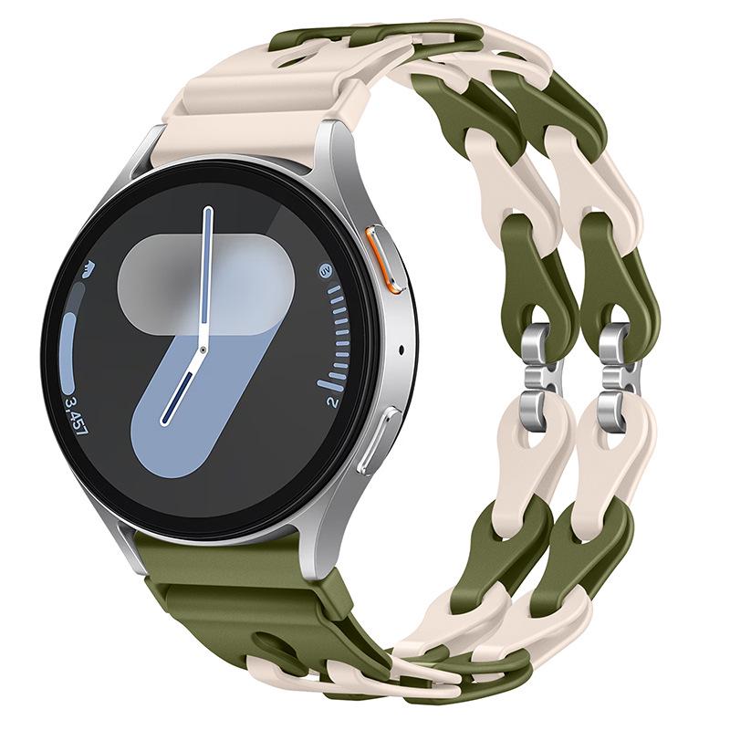 

Fashion Hollow Silicone Strap for Samsung Watch7 & Huawei GT3 Pro 20mm