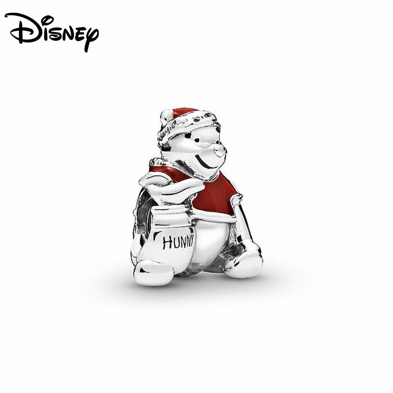 925 Silver Pendant Mickey Winnie Cute Series Charms Beads Fit Bracelet Necklace Women DIY Festival Luxury Jewelry Gifts