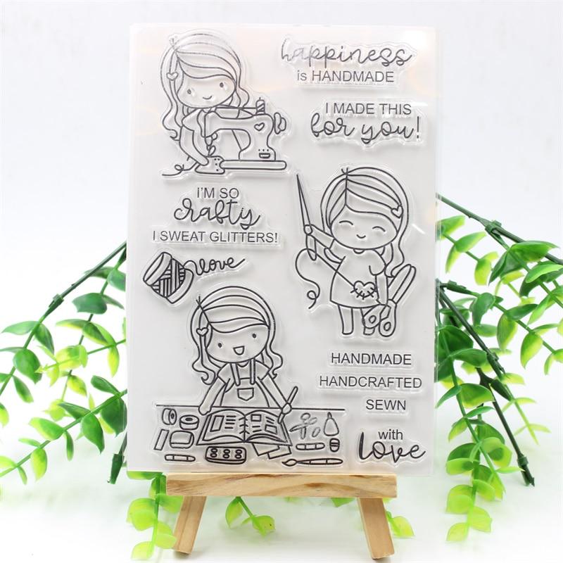 Buy With Love Transparent Clear Silicone Stamps for DIY Scrapbooking ...
