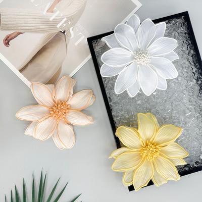 Eugen Garn Blume Korsage Kleidung Stoffaufkleber Dreidimensionale Blume Kostüm Kleid Haaraccessoires Gepäckzubehör Dekorativ