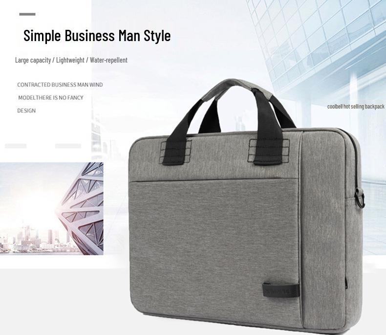 Large Capacity Single Shoulder Laptop and Business Bag with Strap and Logo Printing