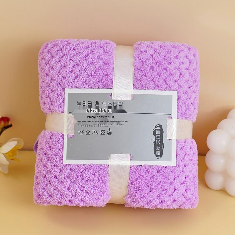 Creative Coral Fleece Warp Knitted Towel - Absorbent Wedding Celebration Souvenir Gift