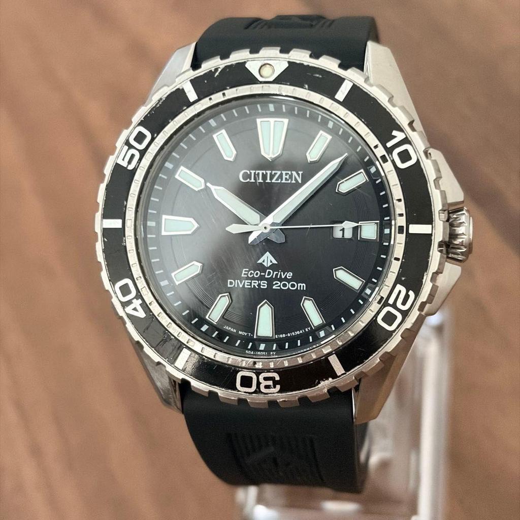 Used CITIZEN PROMASTER BN0190-82E Eco Drive Diver 200m Promaster Citizen Solar Men's