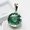 51 Ct Green Tourmaline 925 Sterling Silver Pendant Natural Certified Gemstone