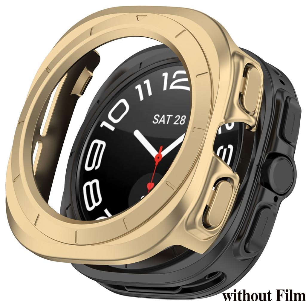 PC Case for Samsung Galaxy Watch 7 Ultra 47mm Tempered Glass Anti-scratch Screen Protector Bumper Protective Cover Accessories