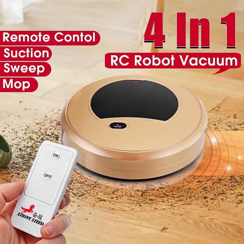 4 IN 1 Automatic Vacuum Smart Cleaning Robot Cleaner Sweeper Mop+ Remote Control New