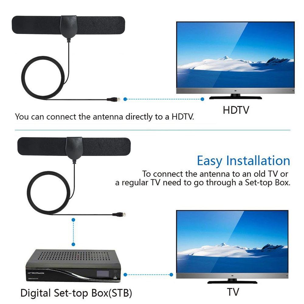 980 Miles Indoor Digital TV Antenna Satellite Receiving Antenna DVB-T2  1080P High Gain 20 dBi Amplifier Aerial TV-Antenna 2025