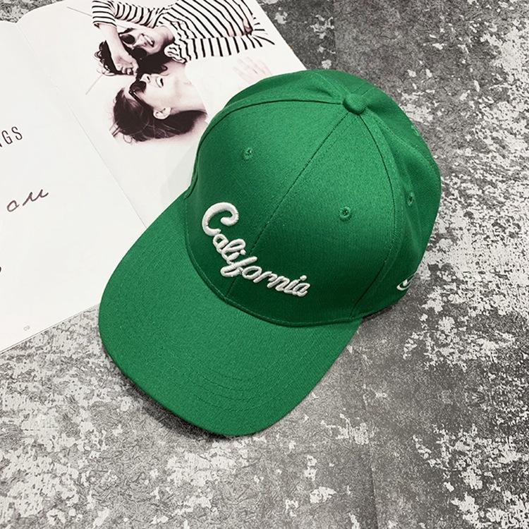 

Зеленая шляпа женская весенне-летняя модная универсальная бейсбольная кепка Alphabet Student Travel Shade Cap Adjustable зелёный