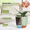 Orchid Pots with Holes for Repotting Flower Pot Plastic Orchid Pot Inner Clear Orchid Planter Self Watering Plant Pot with Injec