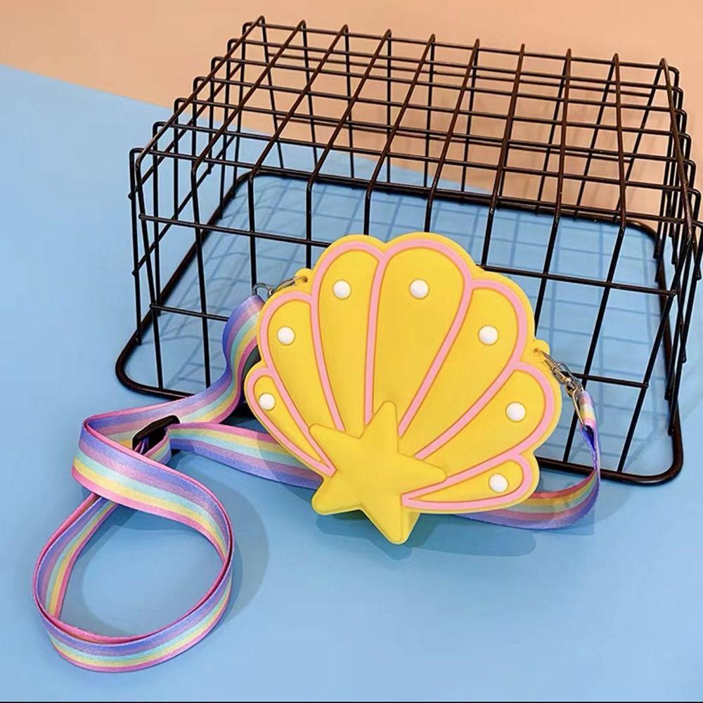 Silikonowa muszla w kształcie muszli Premium torebki muszelkowe z bąbelkami Portmonetka Zabawka do ściskania Wszechstronna torba na ramię Dziewczynki