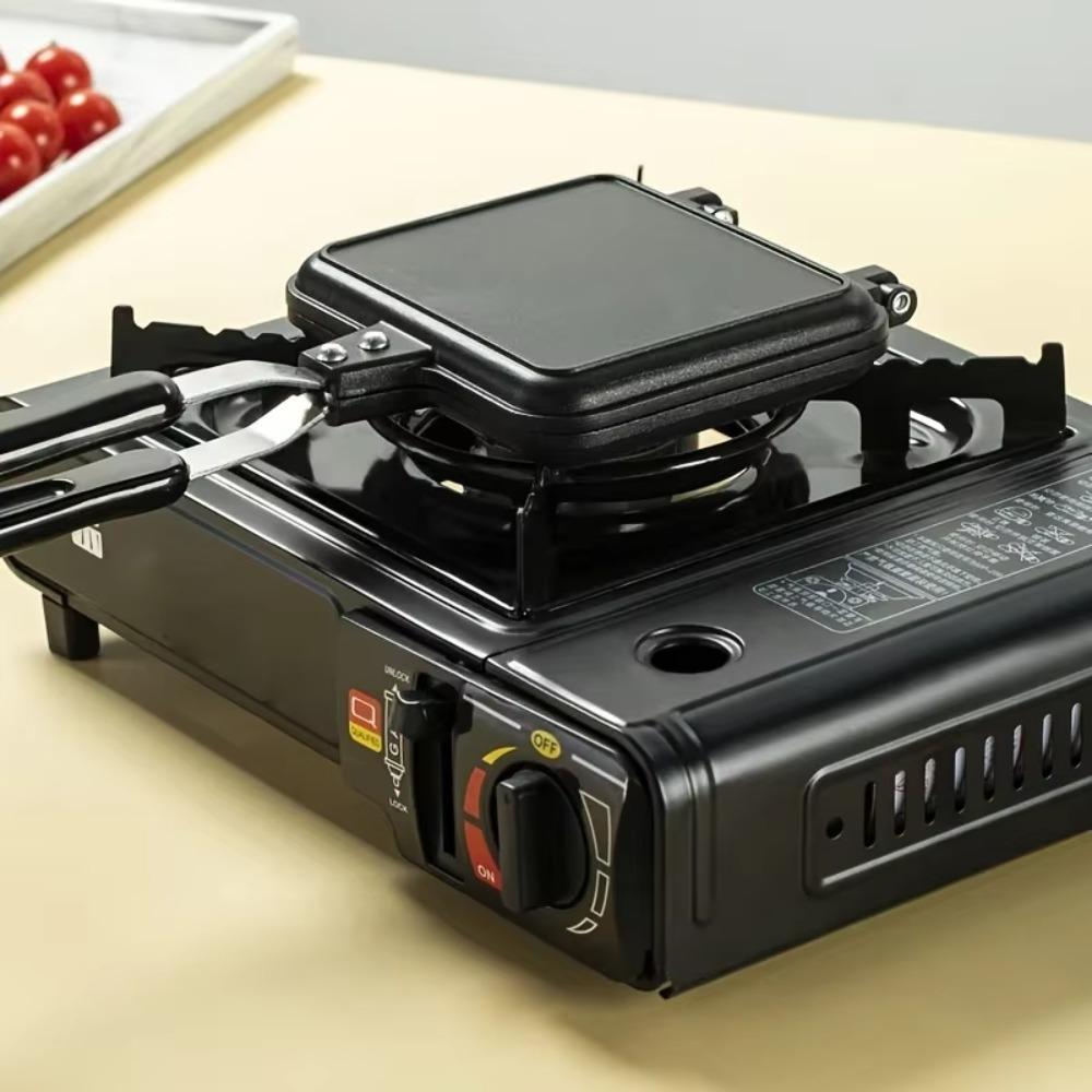 Non-Stick Sandwich Maker Aluminum Zinc Zinc Alloy Omelette Pan Durable Toast Frying Pan  Barbecue