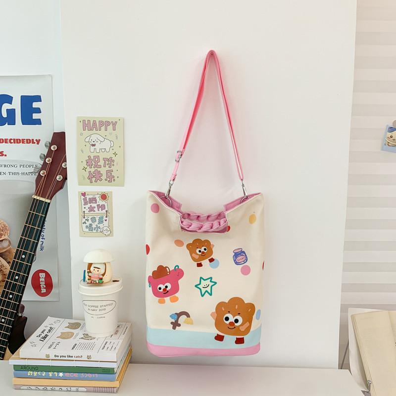 Childrens Cute Cotton School Bag With Animal Pattern For Daily Wear