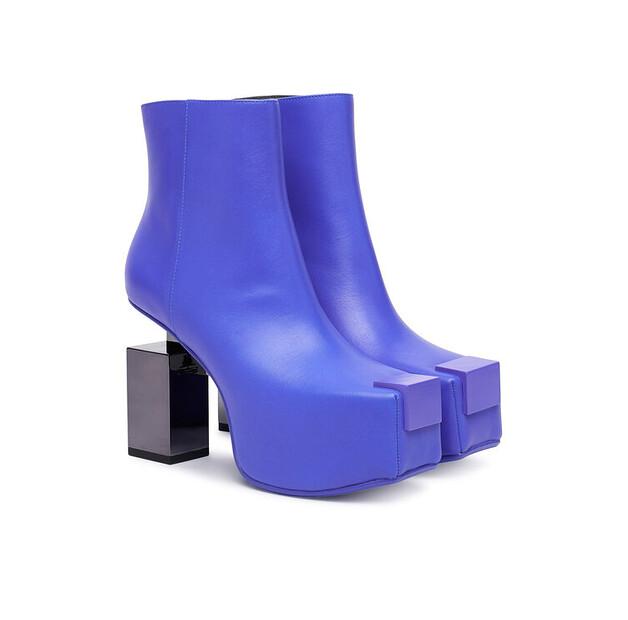 Ботильоны United Nude Cubist 1094392016 синего цвета