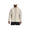 Under Armour Rush Series Legacy Color Block Logo Training Zip-Up Jacket Men Jackets Lime White 1366186-279