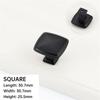 4/10PCS Modern Black Cabinet Handle Square Furniture Hardware Aluminum Alloy Kitchen Door Knobs Cupboard Wardrobe Drawer Pulls