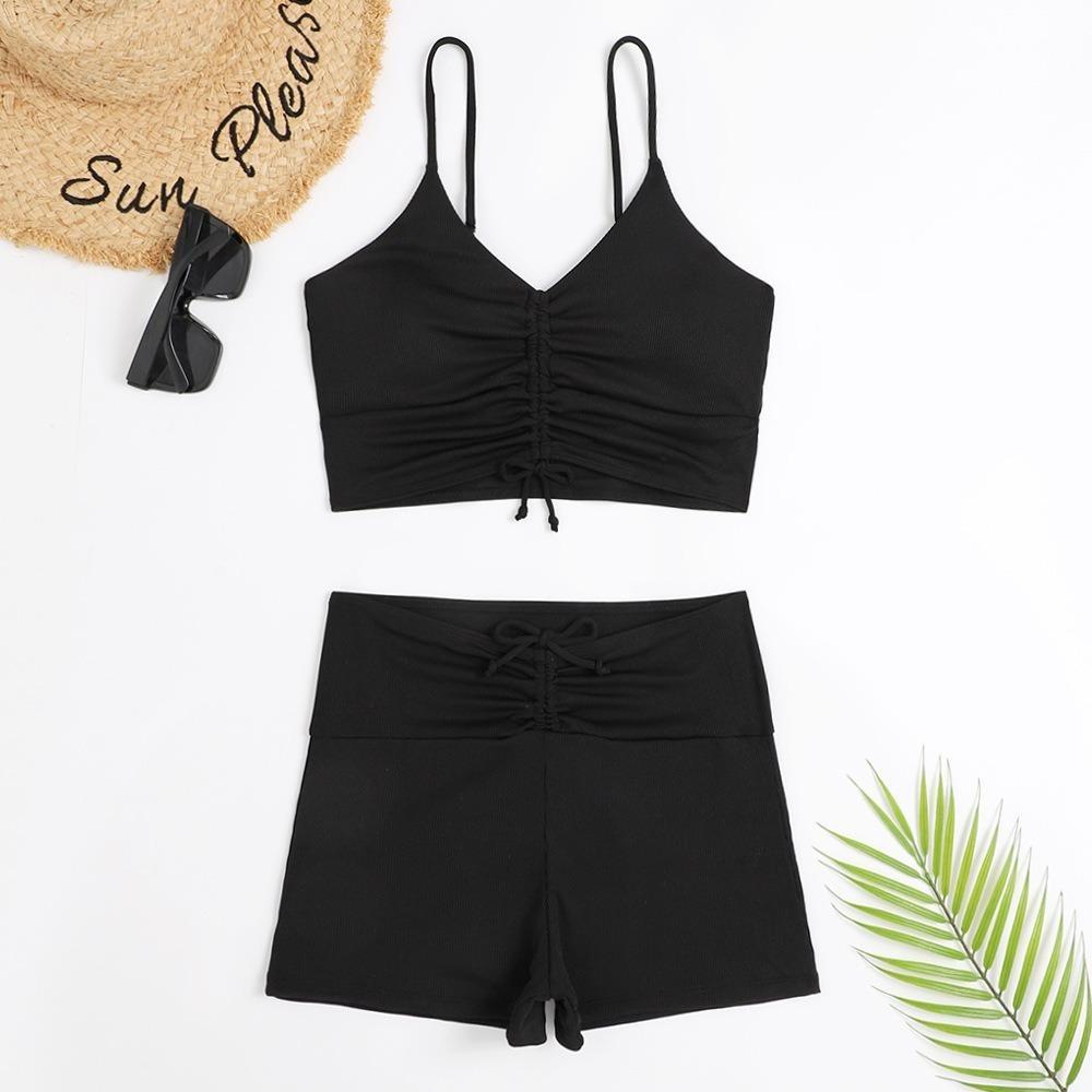 High Waist Bikini Swimsuit Women 2024 Push Up Bikini Floral Swimsuit Print Bikini Boxers Swimwear Swim Trunks Bathing Suit