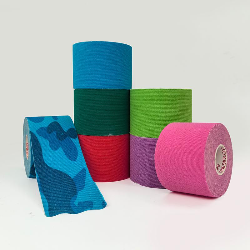 Low Allergy Waterproof Customizable logo Camouflage Sports Muscle Soothing Treatment Tape, 2 Inches * 5 Meters