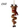 DIY Spiral Ornament Craft Christmas Crochet Kit, 3D Reindeer Hanging with Beginner Supplies Yarn And Beads, Seasonal Handmade Decoration for