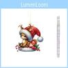 Hanging Christmas Car Accessories Acrylic Material Festive Vehicle Decoration