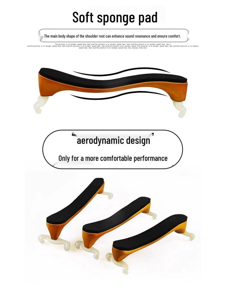 Petz Solid Wood Violin Shoulder Rest for 1/2 to 4/4 Sizes