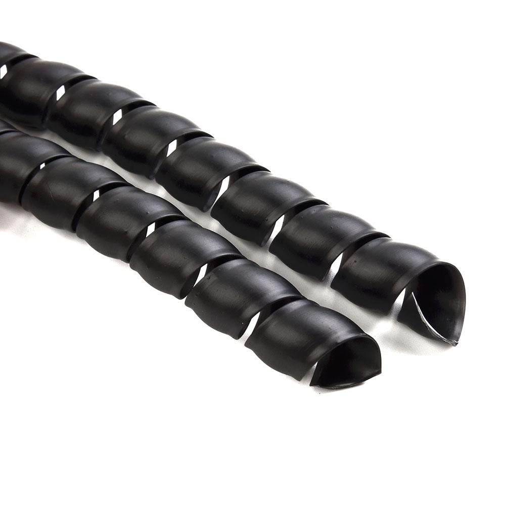 Easy Installation Black Hydraulic Hose Guard Spiral Wrap Winding Hose 1m Length