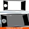 For Honda Accord 2014-2017 Piano Black Stickers Central Radio AC CD Selector Door Panel Car Accessories Interior Decorative