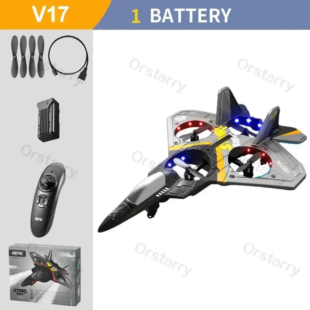 Drone V17 RC Remote Control Airplane 2.4G Remote Control Fighter Hobby Plane Glider Airplane EPP Foam Toys RC drone Kids Gift