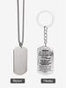 Stainless Steel Keychain and Necklace, a Gift for My Son, Engraved Emblem, Ideal Gift for Men, Couples, Boyfriend, Family & Friends