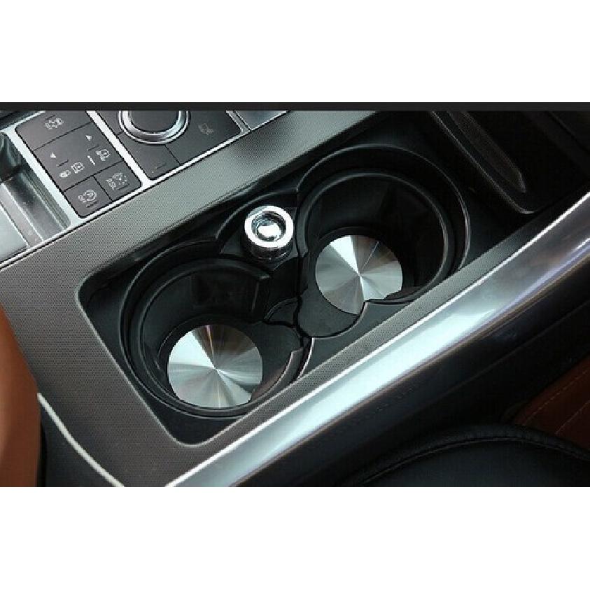 Central Console Water Cup Cover Trim For Range Rover Sport 14-2020 Steel Silver