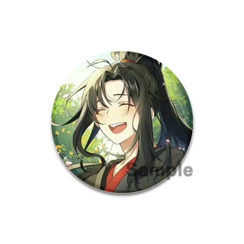 

32/44/58 мм аниме Mo Dao Zu Shi брошь Wei Wuxian Lan Wangji значок ручной работы булавка нагрудная булавка для рюкзака одежда ювелирные изделия аксессуары подарок 44mm