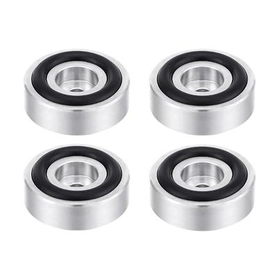 4Pcs Stainless Steel Cutting Board Feet Nonslip Rubber Pad For Kitchen Countertops Cabinets And Workstations