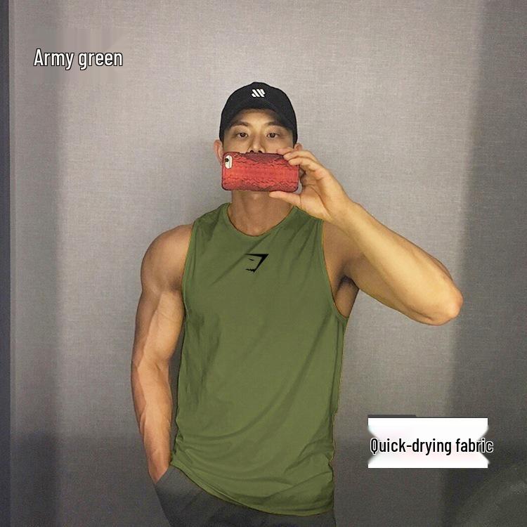 Gilet da Allenamento Senza Maniche Quick-Dry da Uomo Gymshark - Rete Estiva Girocollo