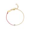 Zodiac Year Red Rope Bracelet: Stylish, Durable, Anti-fading, with Single Diamond Accent