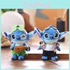 Plyšový přívěsek na klíče Stitch s designem košile s ananasem a květinou pro tašky a klíče