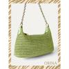 New Arrival Fashionable Bohemian Style Woven Rattan Bag with Chain Strap, Shoulder Bag, Suitable for Daily Casual, Vacation, Shopping