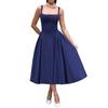 Elegant and Refined Halter Dress, Pure Color Halter Women's Wear for Summer 2025