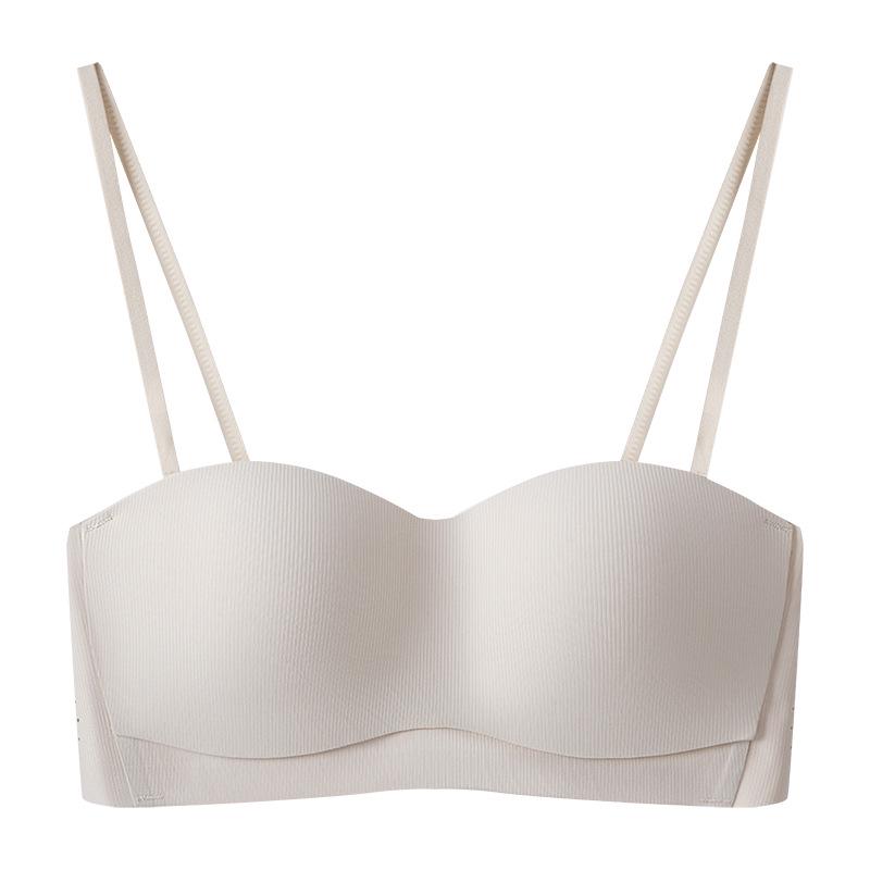 

Обновленный беспроводной бесшовный бюстгальтер-бандо женский пуш-ап без бретелек с противоскользящей лентой L (80C, 85A, 85B, 85C)