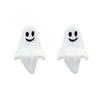 20 Pcs Halloween Sitting Ghost Figurines Miniature Ghost Statues Cute Spooky Happy Ghost Ornaments for Indoor Outdoor Garden Lawn Tabletop Decor