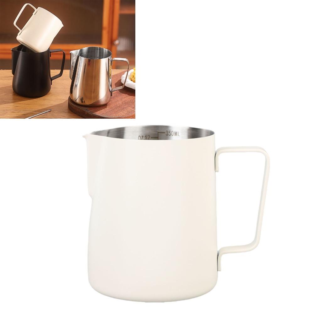 With Scale Milk Frothing Pitcher 304 Stainless Steel Latte Art Frothing Cup Coffee Preparation