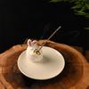 Cute Rabbit Ceramic Incense Stick Holder - Adorable Indoor Ornament Incense Burner