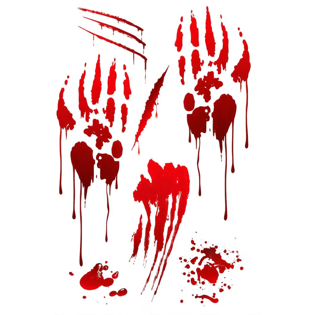 Halloween Blood Handprint Car Sticker Decal for Window Bumper Truck
