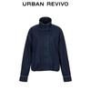 UR 2026 Women's Relaxed Fit Stand Collar Denim Jacket