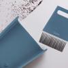 Navy Blue Mini Dustpan Brush Set 2 Types Of Brush Heads Small Dust Pan  For Kitchens