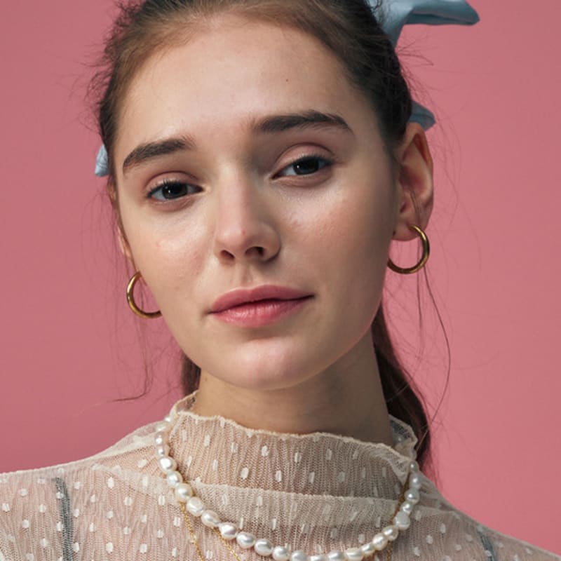 August Harmony 92.5% Classic Baroque Pearl Necklace