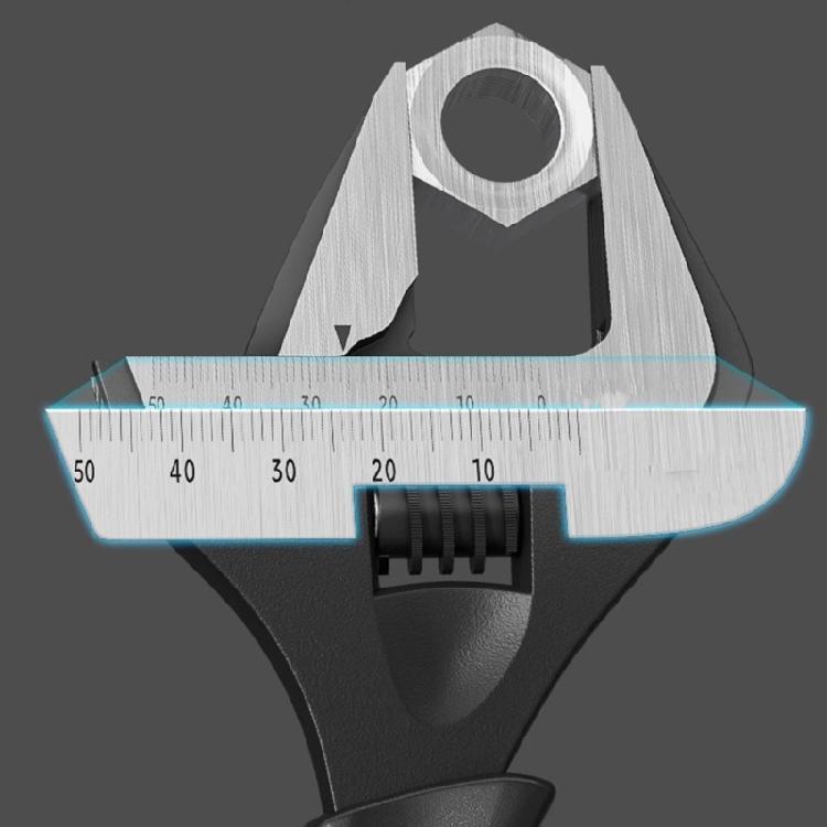 Wide Mouth Adjustable Wrench Wide Jaw, Comfortable Handle for Plumbing Projects