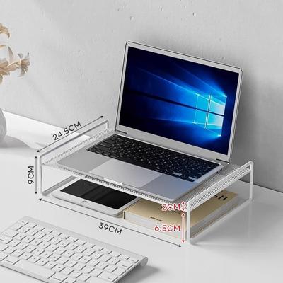 Computer Monitor Riser Holder Laptop Cooling Pc Screen Stand Bracket Desktop Storage Organizer For Printer Keyboard Mouse