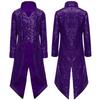 Chlapecký steampunkový frak gotický viktoriánský dlouhý kabát flitry bunda středověký halloweenský kostým frock coat outfit