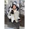 2026 Spring/Autumn High-End Gray Wool Blend Slimming A-Line High-Waisted Midi Skirt - Korean Style for Women